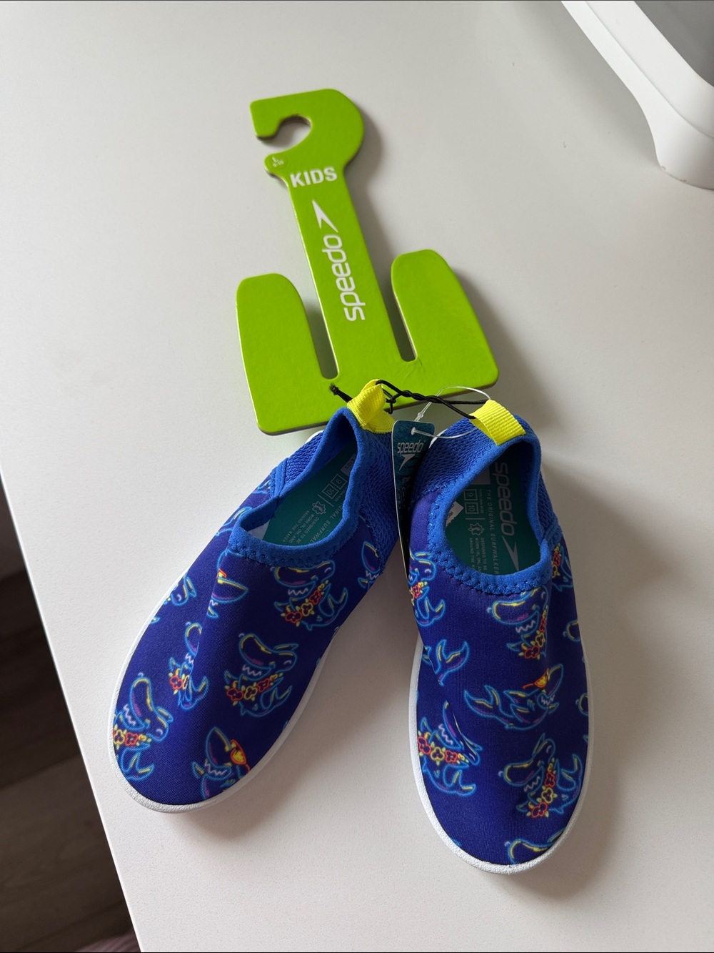 Speedo Kids Blue Shark Slip-On Water Shoes